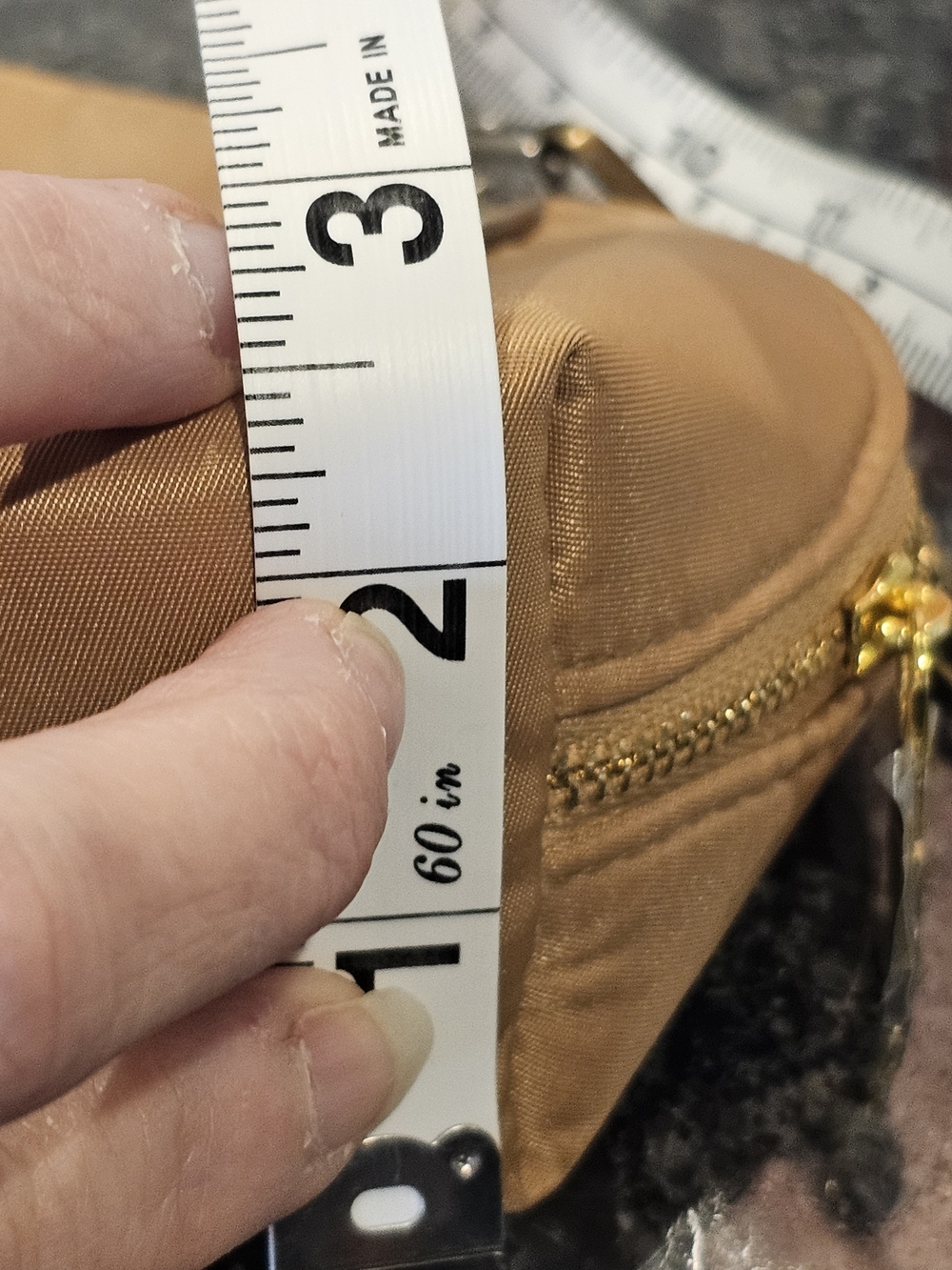 Burberry Tan Clutch with Bronze Crosbody Chain Added NWOT - Picture 8 of 14